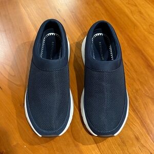 REVITALIGN Women's Slip-On Sneakers — Navy and White
